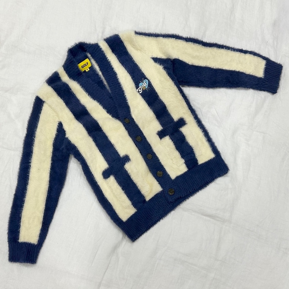 SOLD!!! Golf Wang Stripe Mohair Cardigan